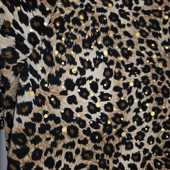 Jessica Size 18 Leopard Pattern Sequined Top - Picture 3 of 3